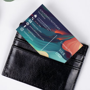 Modern I Colourful Abstract 1 Business Card