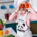 Modern I Love You Beary Much Black And White Panda Kids Apron<br><div class="desc">Modern I Love You Beary Much Black And White Panda</div>