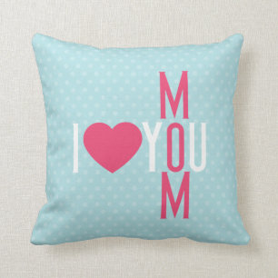 Modern I Love You Mum Cushion