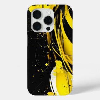 Modern i phone Square Mustard Yellow Tones  iPhone 15 Pro Case