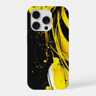 Modern i phone Square Mustard Yellow Tones iPhone 15 Pro Case