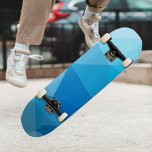 Modern Icy Blue Variation Geometric Pattern  Skateboard<br><div class="desc">Modern Blue Geometric Pattern Skateboard.
 ♥ If you need any help,  please always feel free to contact me via the "CONTACT SELLER" and I’m happy to help you! ♥ ♥</div>