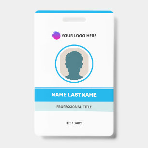 Modern ID Card Identification Badge
