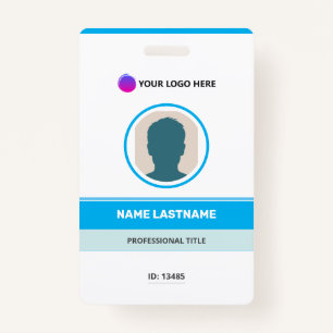 Modern ID Card Identification Badge ID Badge
