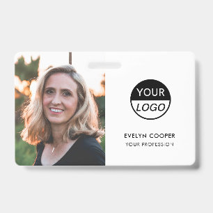 Modern ID Card Logo Photo Business Employee Badg Badge