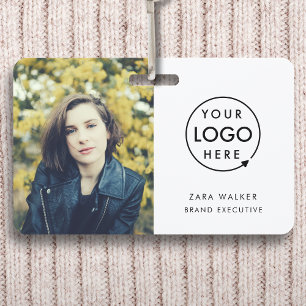 Modern ID Card   Logo Photo Business Employee Badge