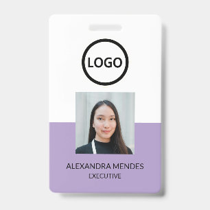 Modern ID Card, Minimalist Business Employee Badge
