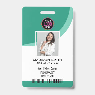 Modern ID Card   Minimalist Business Employee QR B Badge