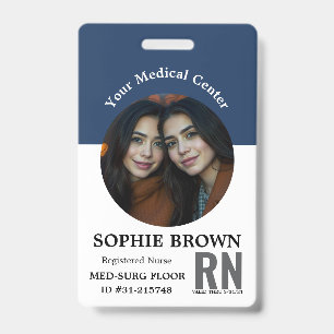 Modern ID Card   Minimalist Business Employee QR Badge