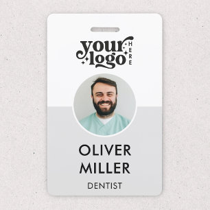 Modern ID Card Minimalist Company Employee Badge