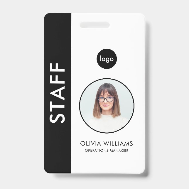 Modern ID Custom Employee Badge (Front)