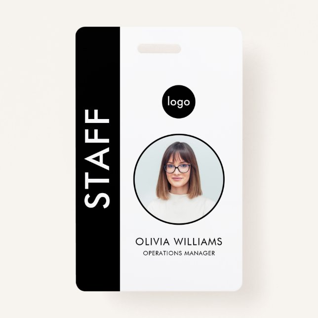 Modern ID Custom Employee ID Badge (Front)