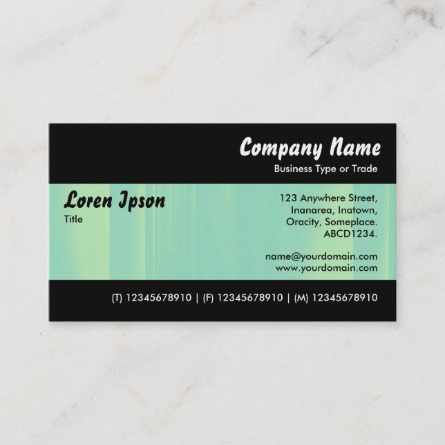 Modern II - Colour Tex Business Card (Front)