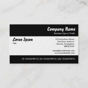 Modern II (Platinum Card) Business Card