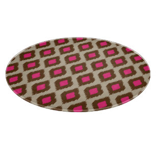 Modern ikat pattern cutting board