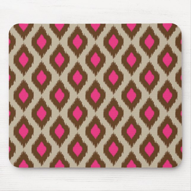 Modern ikat pattern mouse mat (Front)