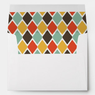 Modern ikat tribal fashion pattern envelope