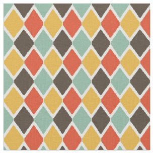 Modern ikat tribal fashion pattern fabric