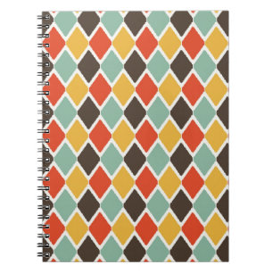 Modern ikat tribal fashion pattern notebook