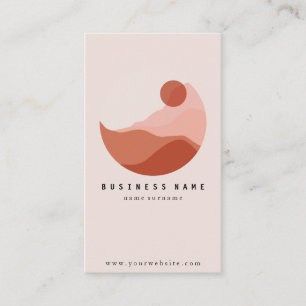 Modern Illustration Minimalist Business Card