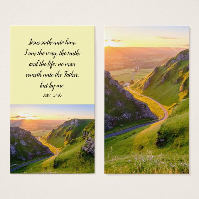 Modern Illustration of Inspirational Bible Verse (Front & Back)