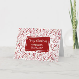 Modern Illustrations Grandfather Merry Christmas Card