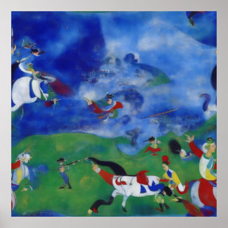 Modern Impressionist An Ancient Chinese Battle Poster