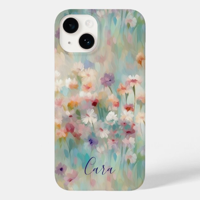 Modern Impressionist Flowers Case-Mate iPhone Case (Back)