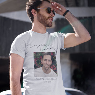 Modern In Loving Memory   Photo Memorial T-Shirt