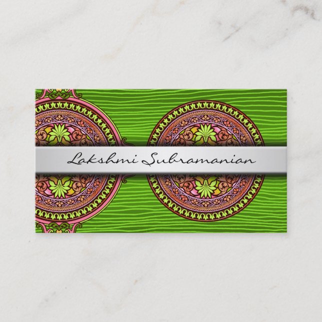 Modern India Discs Professional Business Cards (Front)