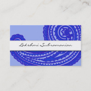 Modern India Paisley Business Cards