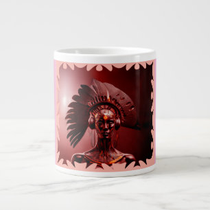 Modern Indian Princess Large Coffee Mug