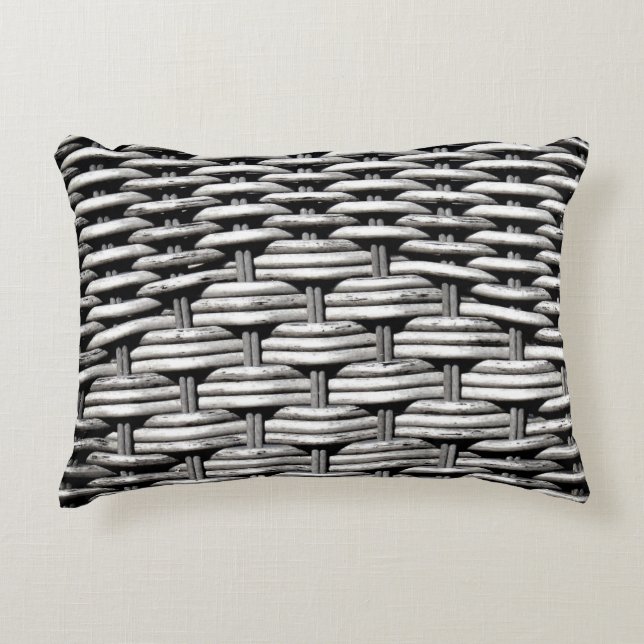 Modern Industrial Metal Weave Pattern  Decorative Cushion (Front)