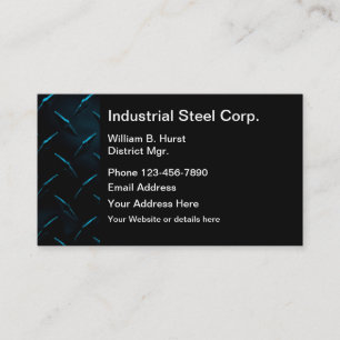 Modern Industrial Pattern Business Card