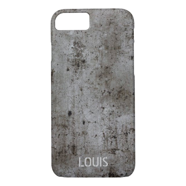 Modern Industrial urban grunge rusty concrete Case-Mate iPhone Case (Back)