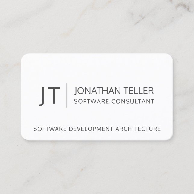 Modern Information Technology Professional Business Card (Front)