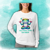 Modern Inhale Exhale Green Frog |