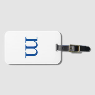 Modern Initial Monogram Luggage Tag