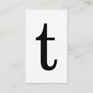 Modern Initial Monogram with Black Core Cards