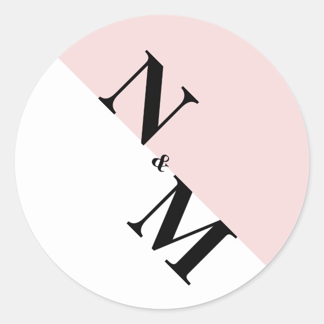 Modern Initial Stickers (Front)