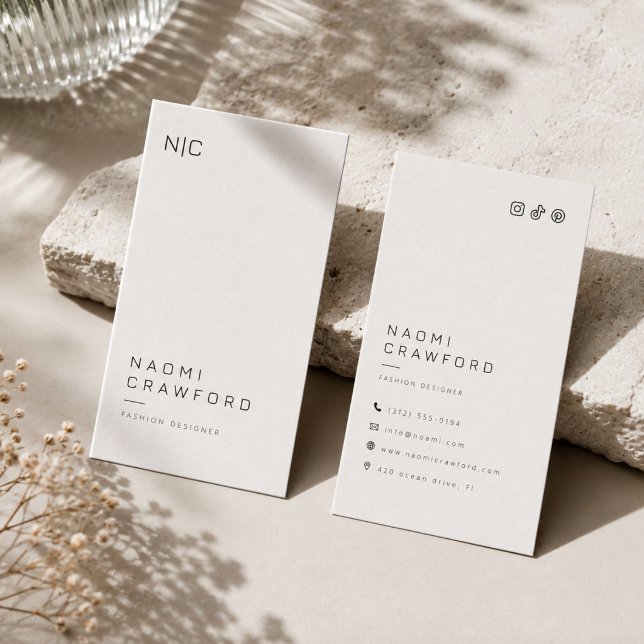 Modern Initials  Business Card (Creator Uploaded)