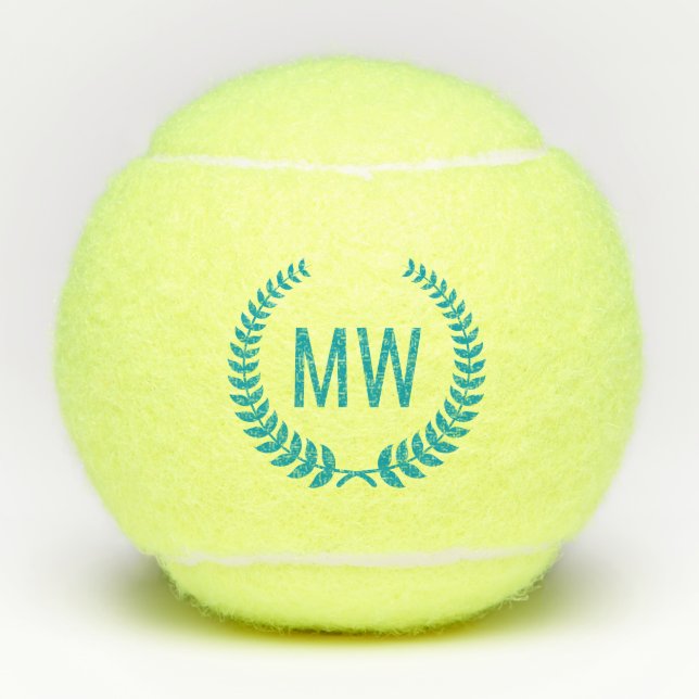 Modern Initials Tennis Balls (Front)