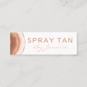 Modern Ink Agate Mobile Spray Tan Mini Business Card