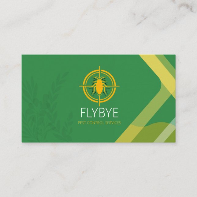 Modern Insect Pest Control Business Card (Front)