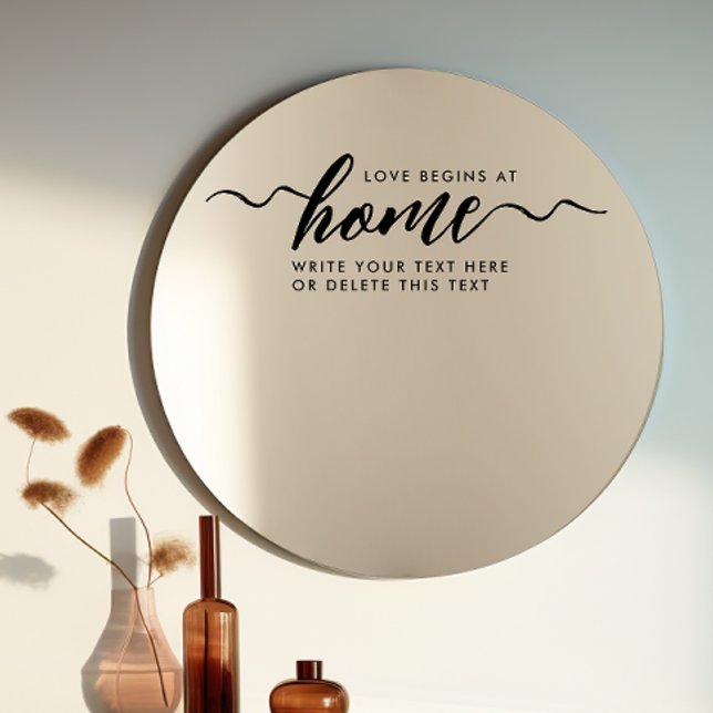 Modern Inspiational Home Saying Black Script  Window Cling (Creator Uploaded)