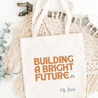 Modern Inspirational Teacher Appreciation Tote Bag