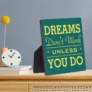 Modern Inspirational Typography Quote Plaque