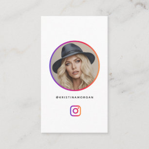 Modern Instagram Profile Grid Influencer Business Card