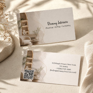 Modern Interior Design Company Business Card
