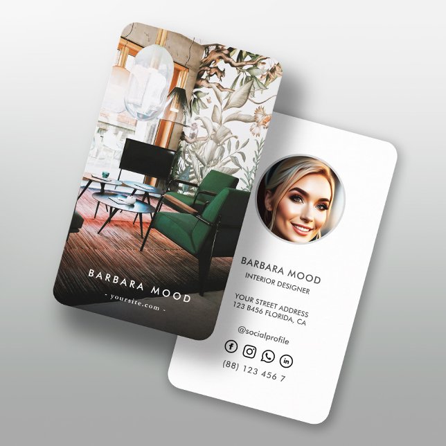 Modern Interior Designer Architect Architecture Business Card (Creator Uploaded)